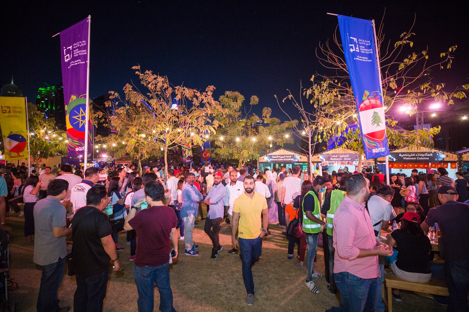 A scene from the Qatar International Food Festival 